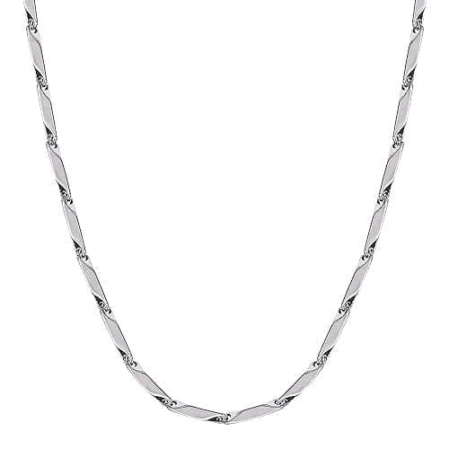 Lovemi Movements Exclusive Blade Design Necklace Chain Stainless Steel Chain Style For Men Boys Men's Bracelets 8.5 Inches PRNT view 2