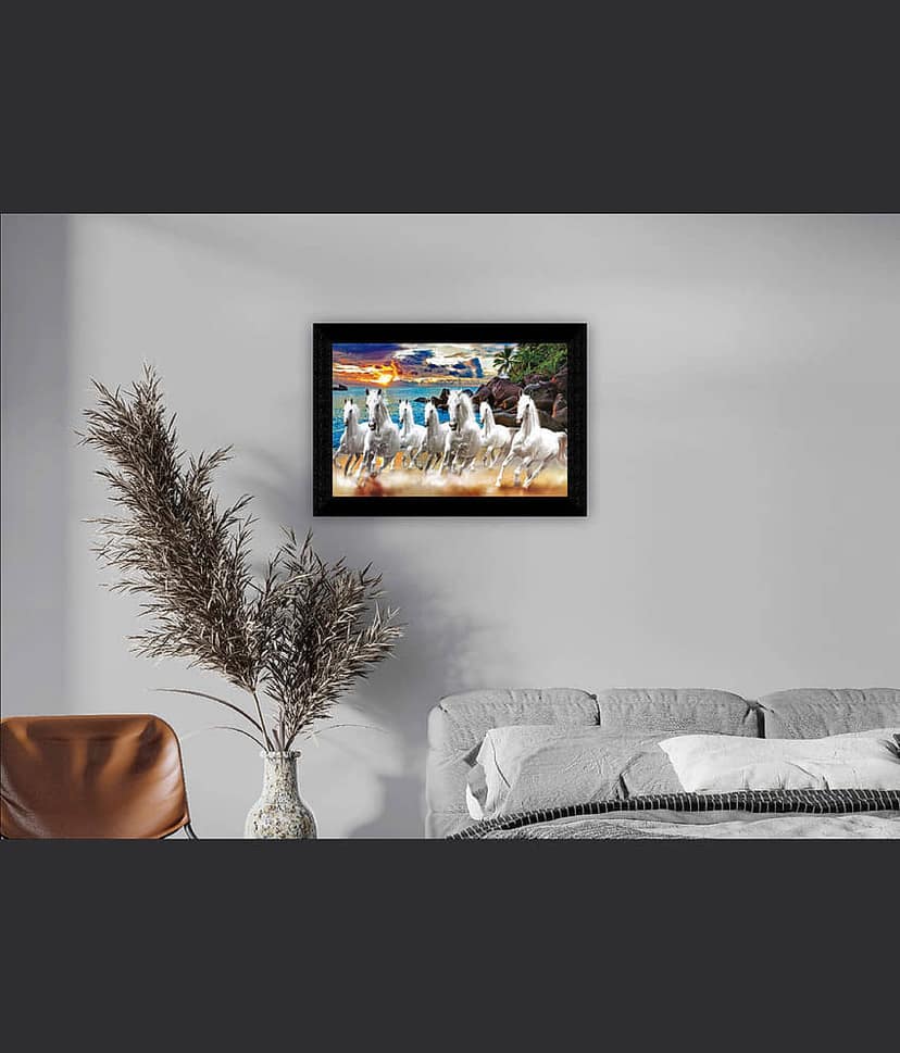 Saf Animal Painting With Frame view 2
