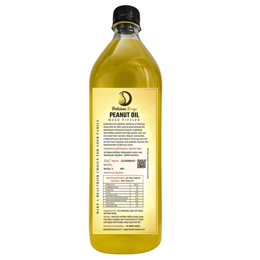 Wood Pressed Peanut Oil 1000 ML view 4