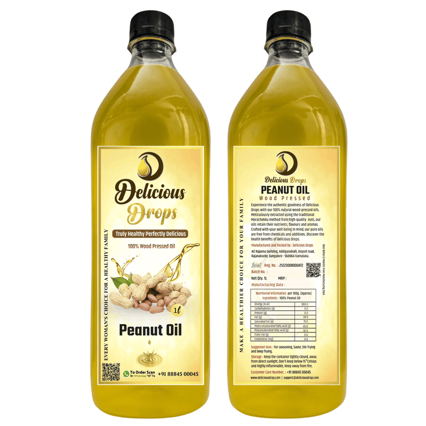 Wood Pressed Peanut Oil 1000 ML view 6