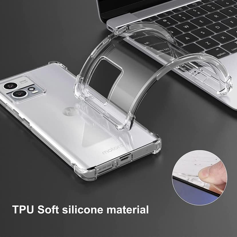 Faircost for Motorola Moto Edge 30 Fusion Back Cover Shockproof (Silicon| Transparent) view 5