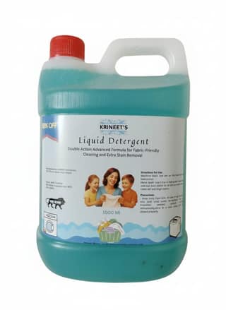 KRINEET'S Double Action Advanced Fabric-Friendly Liquid Detergent - 1000ml