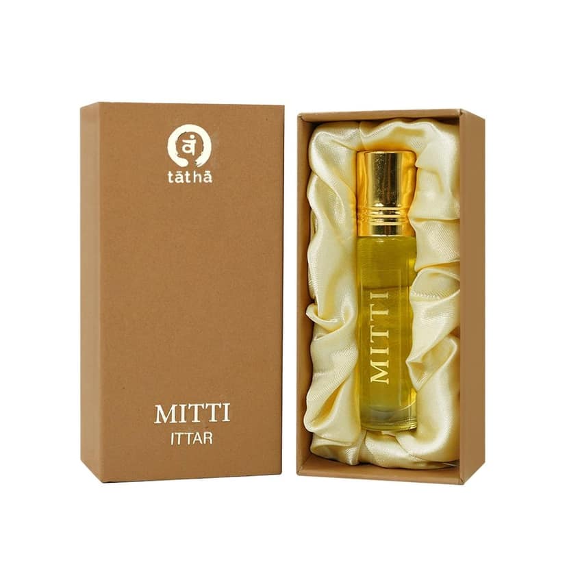 Tatha Mitti Attar � Earthy Freshness Fragrance Oil | Soothing & Calming Daily Indulgence | Ideal Gift for All | Invigorating Rain-Kissed Earth Scent | 10ml