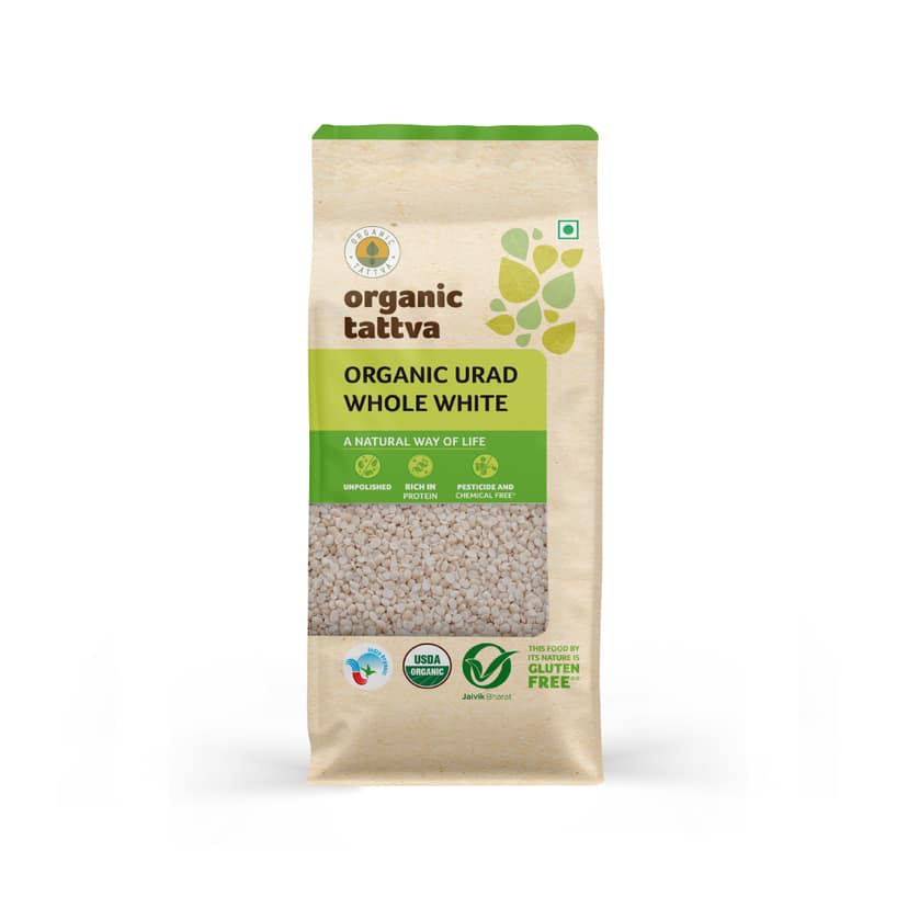 Organic Urad Dal Whole White 1kg