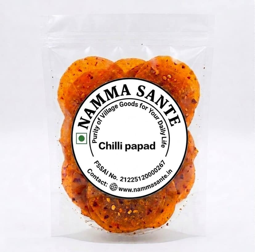 Mini Disco Papad | Mini Papad | Disco Papad | Small Papad | Mini Fry Papad view 2