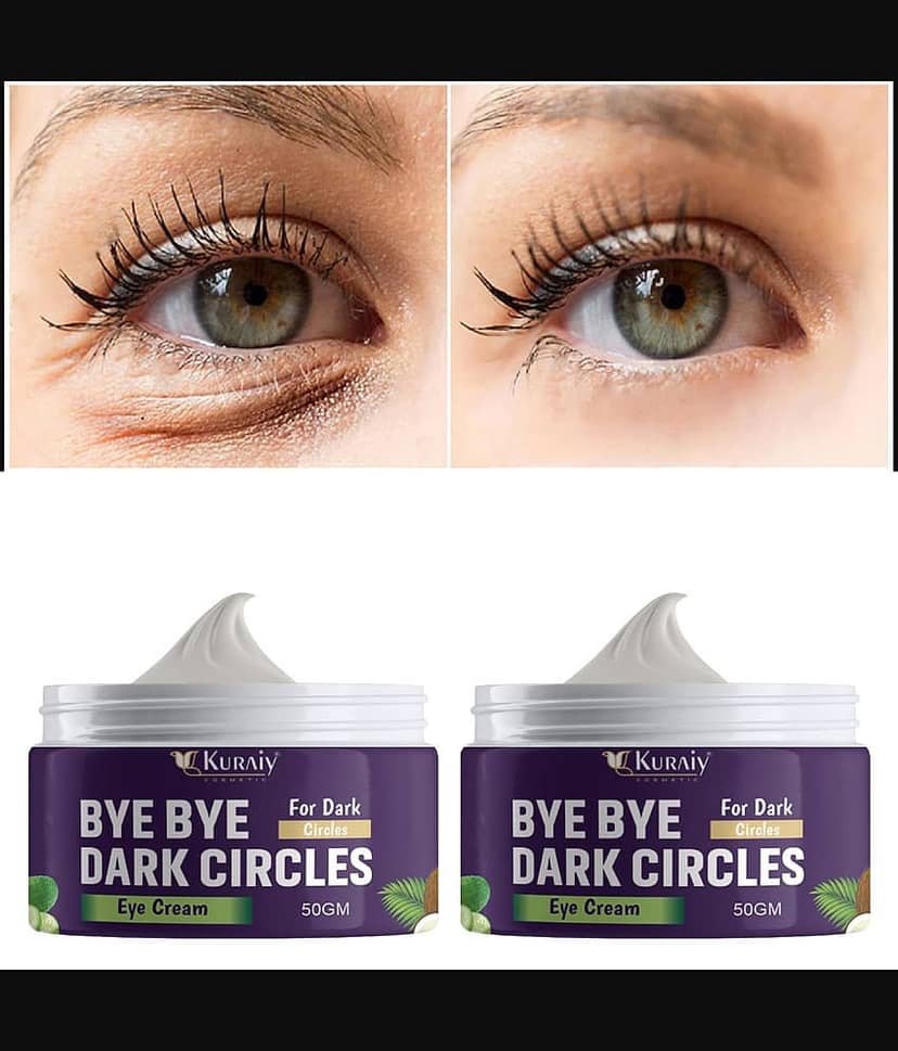 KURAIY Pure Under Eye Cream Enriched with Natural Oils to Remove Dark Circles & Wrinkles