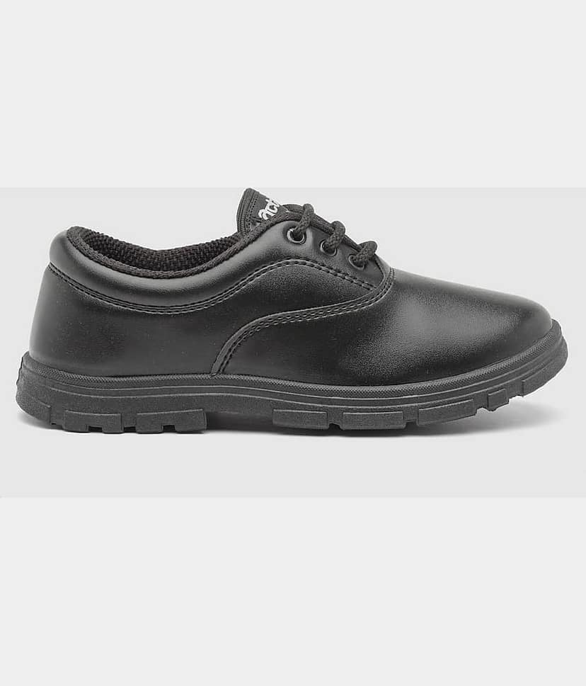 Action - Black Boy's School Shoes ( 1 Pair ) view 2