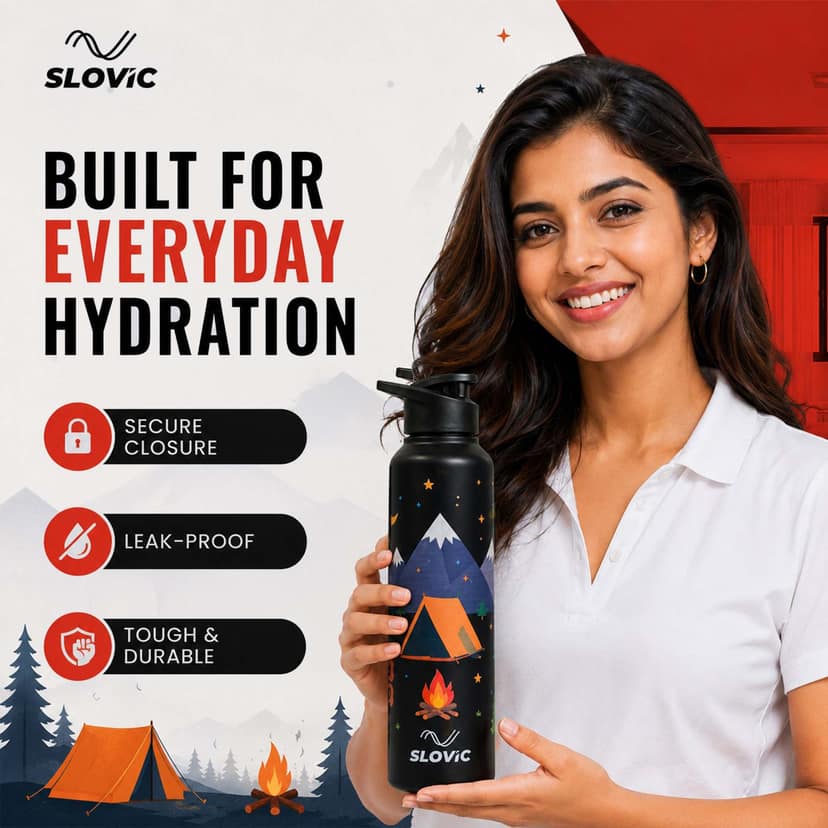 Slovic StayWild Steel Bottle - 1L view 2
