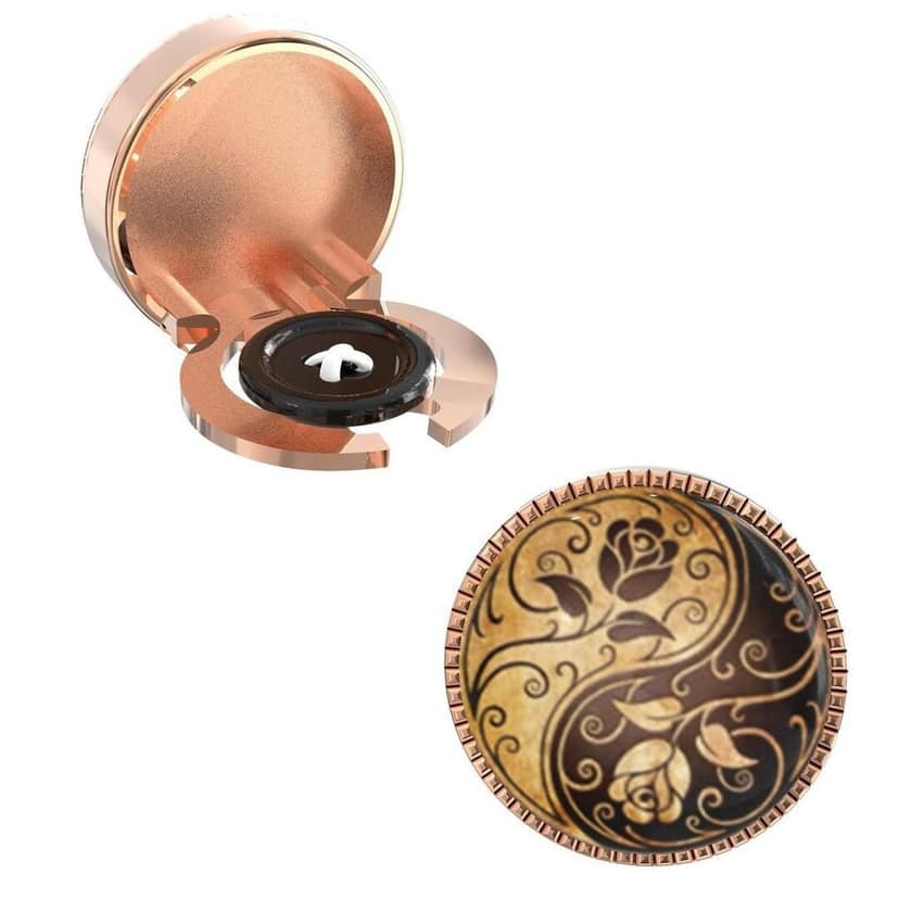 The Smart Buttons - Shirt Button Cover Cufflinks for Men - Ying & Yang Design Pattern