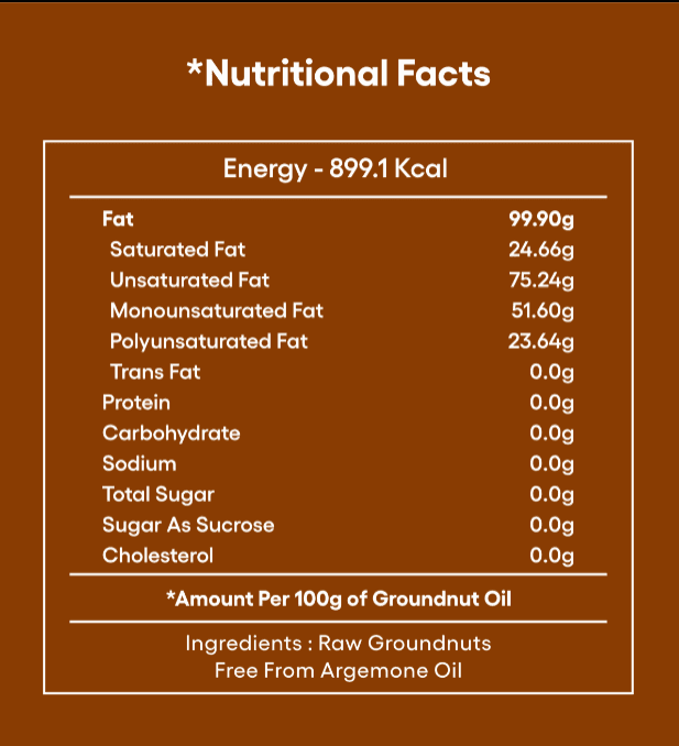Wood Pressed Groundnut Oil (5L) view 3