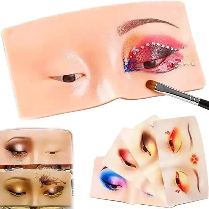 Elecsera Practice Face Board, face dummy for makeup practice 3 g (Skin) view 5