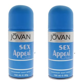 Jovan Sex Appeal Deodorant Spray For Men 150ml – Classic Masculine Long-Lasting Body Spray Set of 2