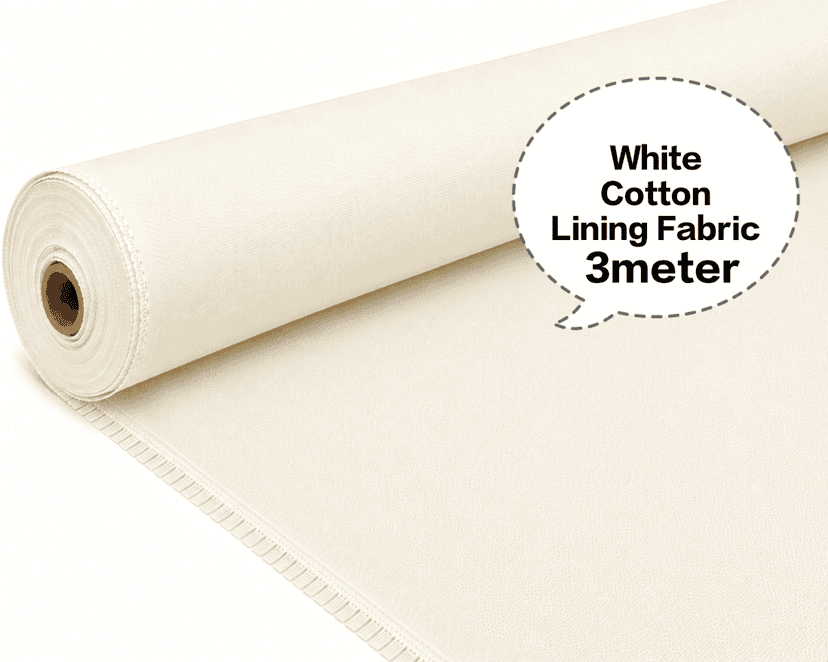 White Cotton Lining Fabric (Bada Panna), White Cotton Lining Fibre (Bada Panna), White Lining Cloth (Bada Panna), Soft White Cotton Lining (Bada Panna), White Garment Lining Fabric (Bada Panna) view 3