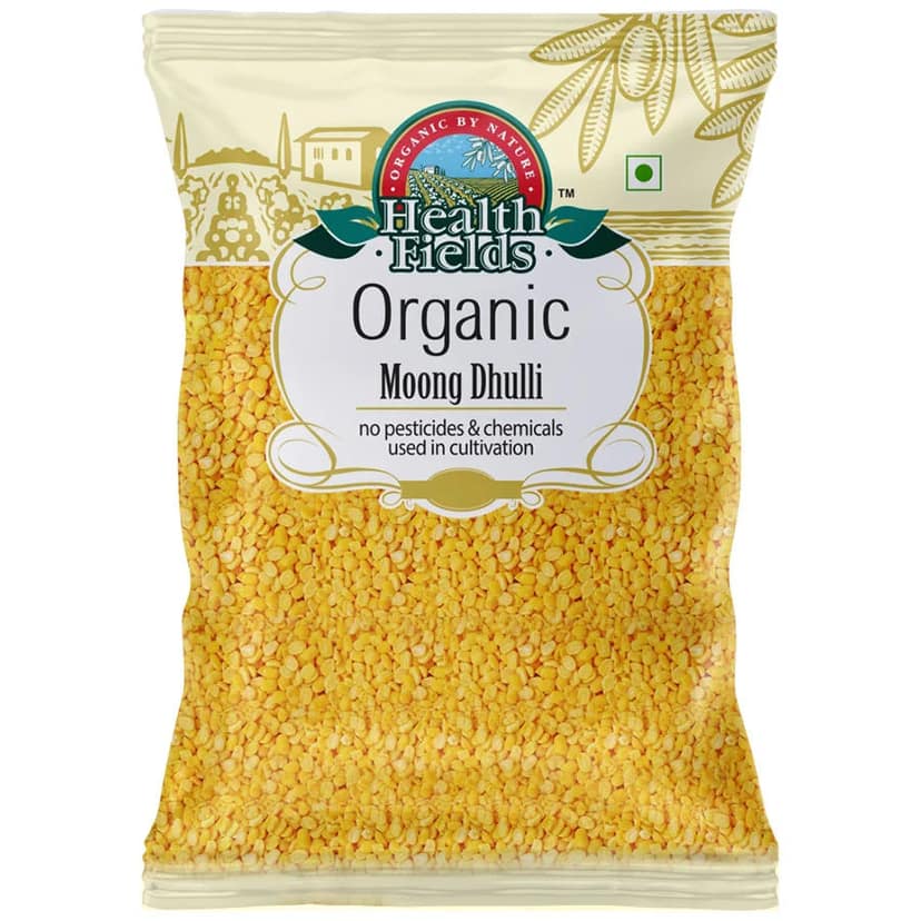 Health Fields Organic Moong Dhulli Pulses 1Kg