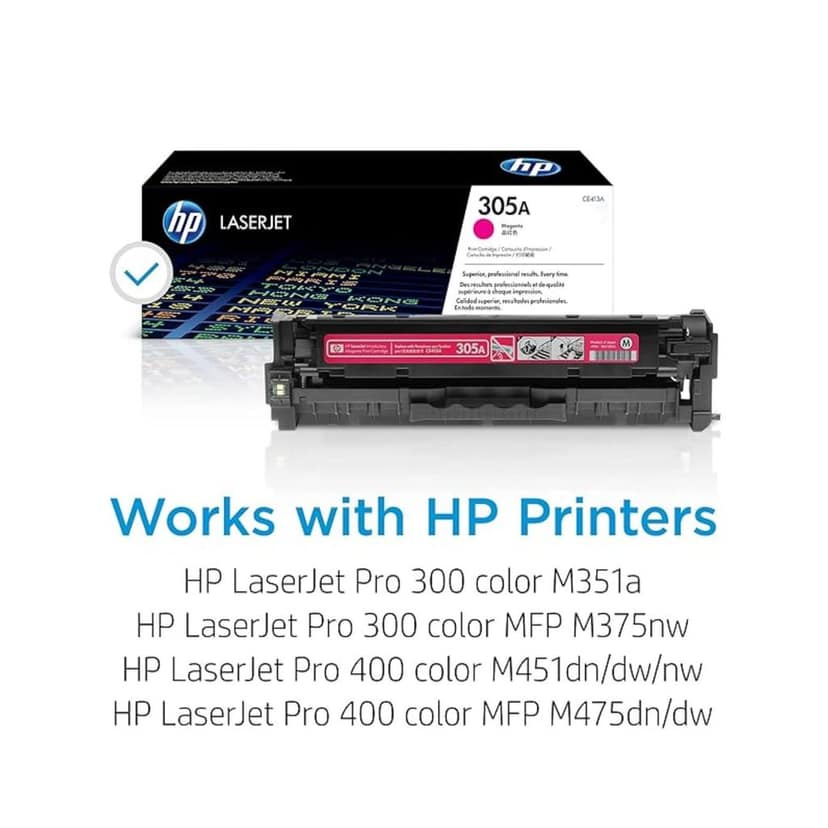 HP 305A Magenta Original LaserJet Toner Cartridge (CE413A)