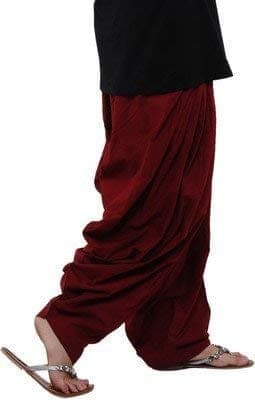 Combo of 3 Womens Solid Cotton Mix Best Indian Ethnic Comfortable Readymade Punjabi Semi Loose Patiala Salwar view 3