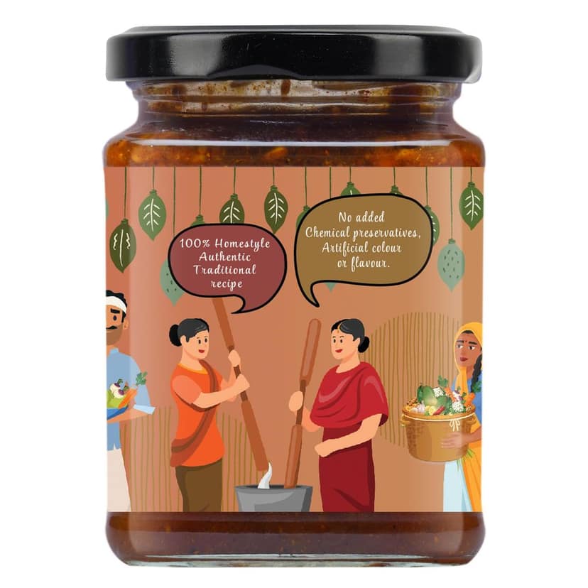 Organic Nation Sweet Lemon Pickle 300g | Khatta Meetha Nimbu Achar view 6