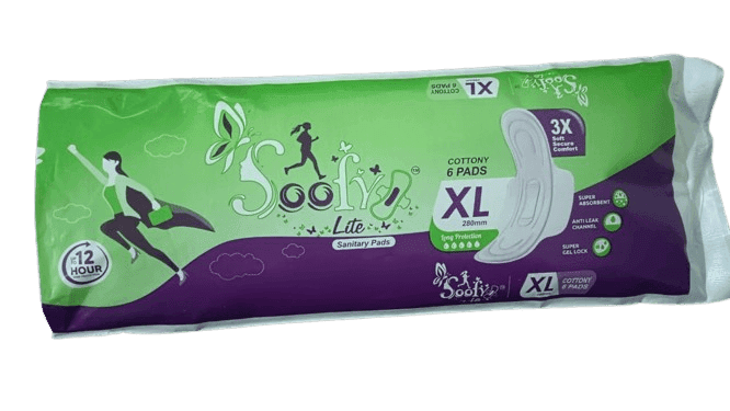 Soofy Lite XL Sanitary Pad with Gel Core System