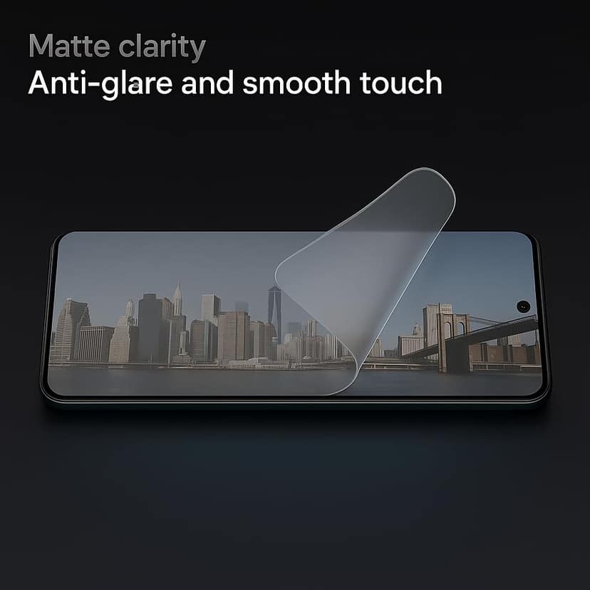 SKINOVITA Realme Front Matte Screen Protector | Crystal Clear HD Display Protection with Smooth Touch & Full Coverage view 7