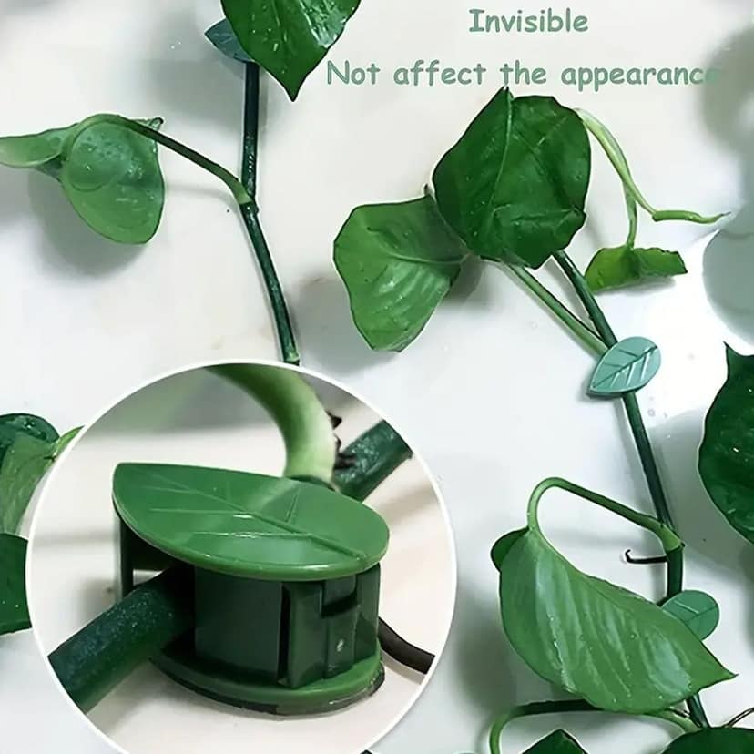 Plant Climbing Clips – Self-Adhesive Leaf Design