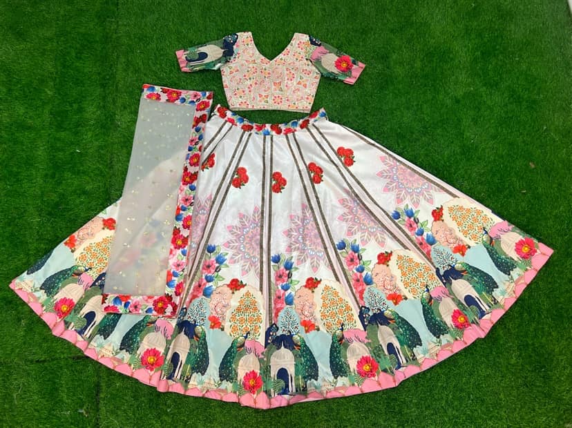 Lehenga Choli Readymade Stitched For Wedding Women Partywear Skirt Ready To Wear view 8