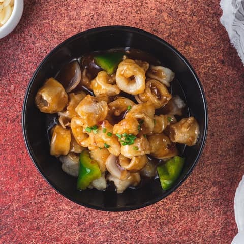 Chilli plum squid