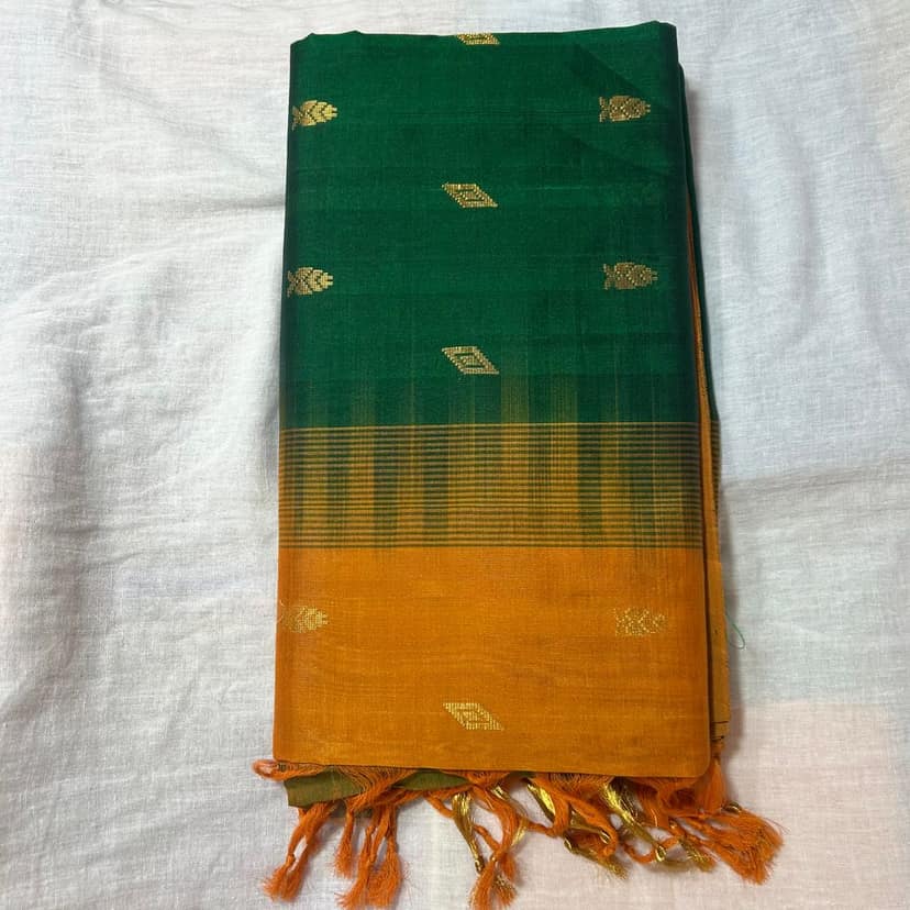 Pure silk cotton sarees view 3