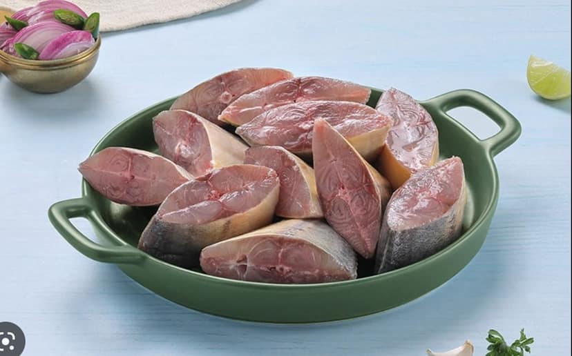Malabar Trevally/Vatta(0.5kg-1kg)-Curry Cut (May include head pieces) - (480g to 500g Pack) view 2
