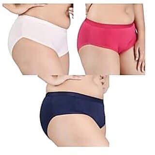Ginash Cotton Elastane Women's Hipster Pantie (Pack of 3) view 2