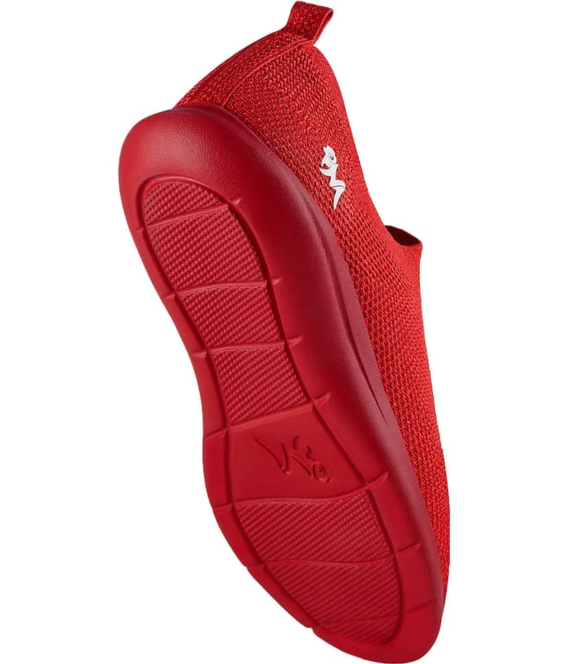 Neemans Relive Knit Slip Ons Red Men's Slip-on Shoes view 2