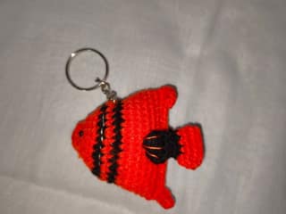 Handmade Crochet Fish Key chain