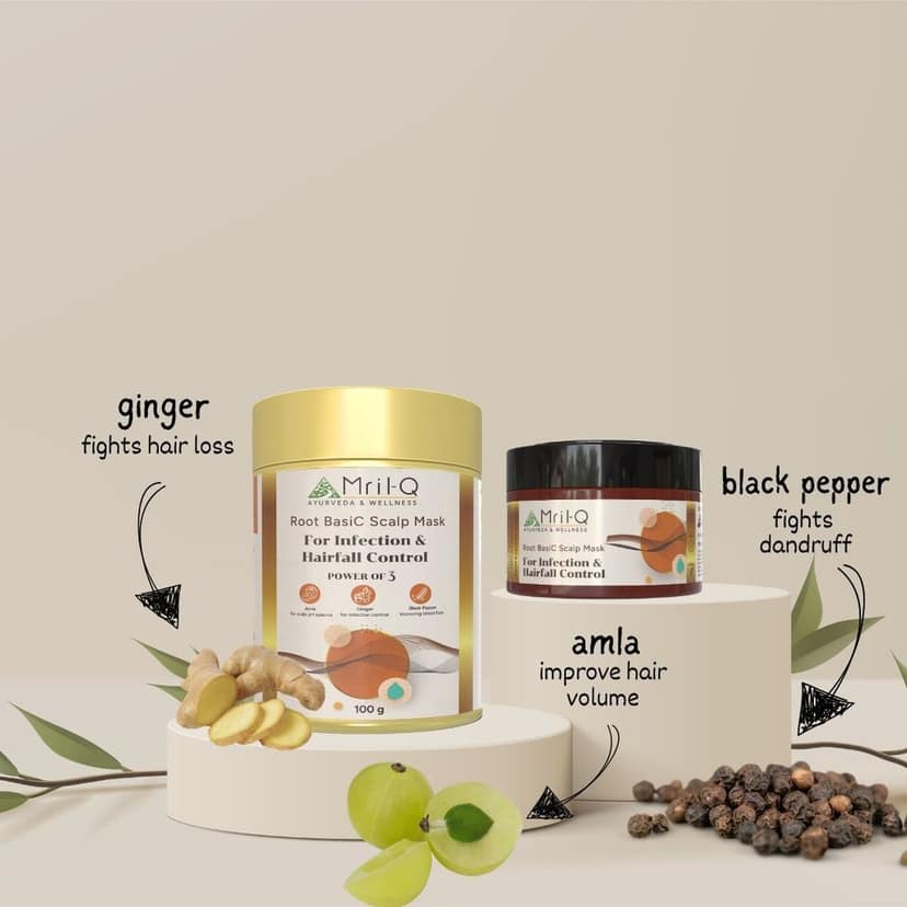 MrilQ Root Basic | Hair Mask | Heals Scalp Infection | Controls Wet Dandruff | Control Hair fall | Nourishes Hair view 4