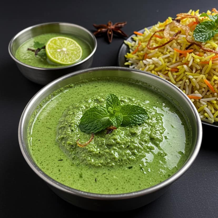 Pudina Chutney For Biryani