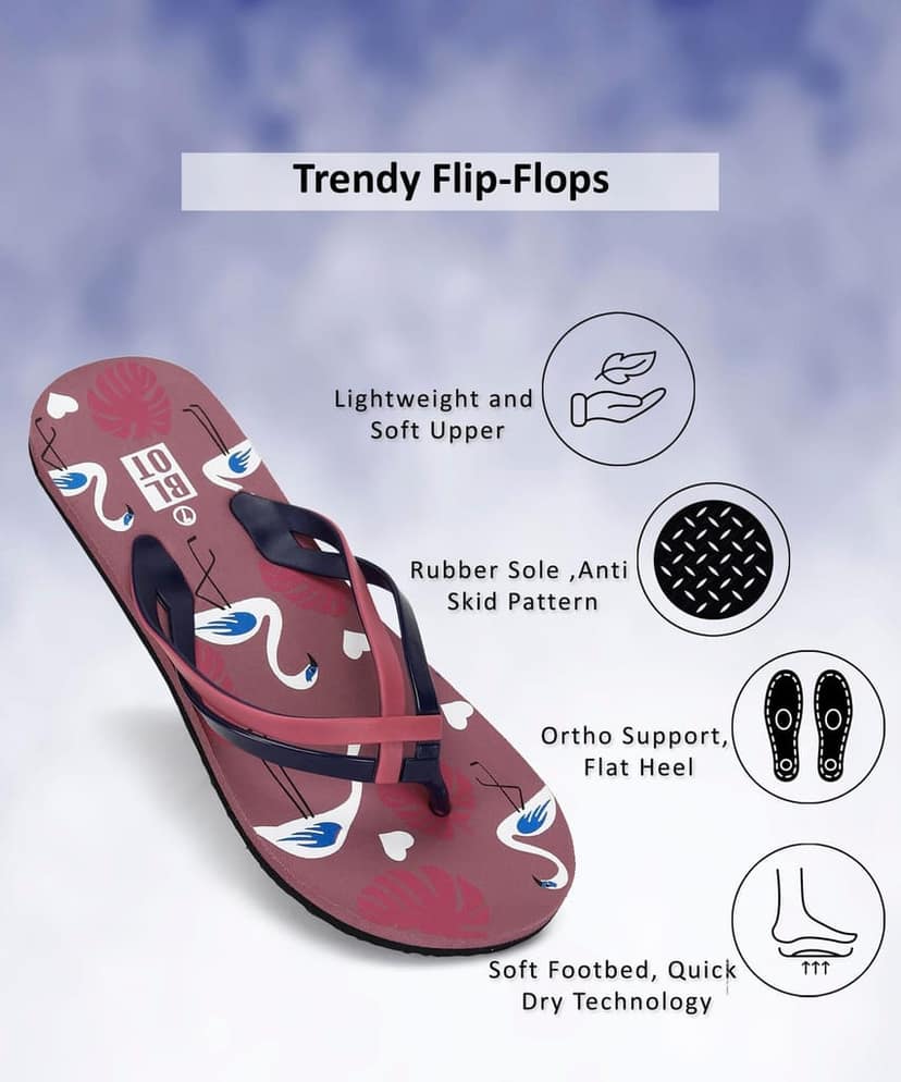 Paragon Stylish Women's Flip Flops | Comfortable Flip Flops for Daily Use | Lightweight and Easy to Wash view 2