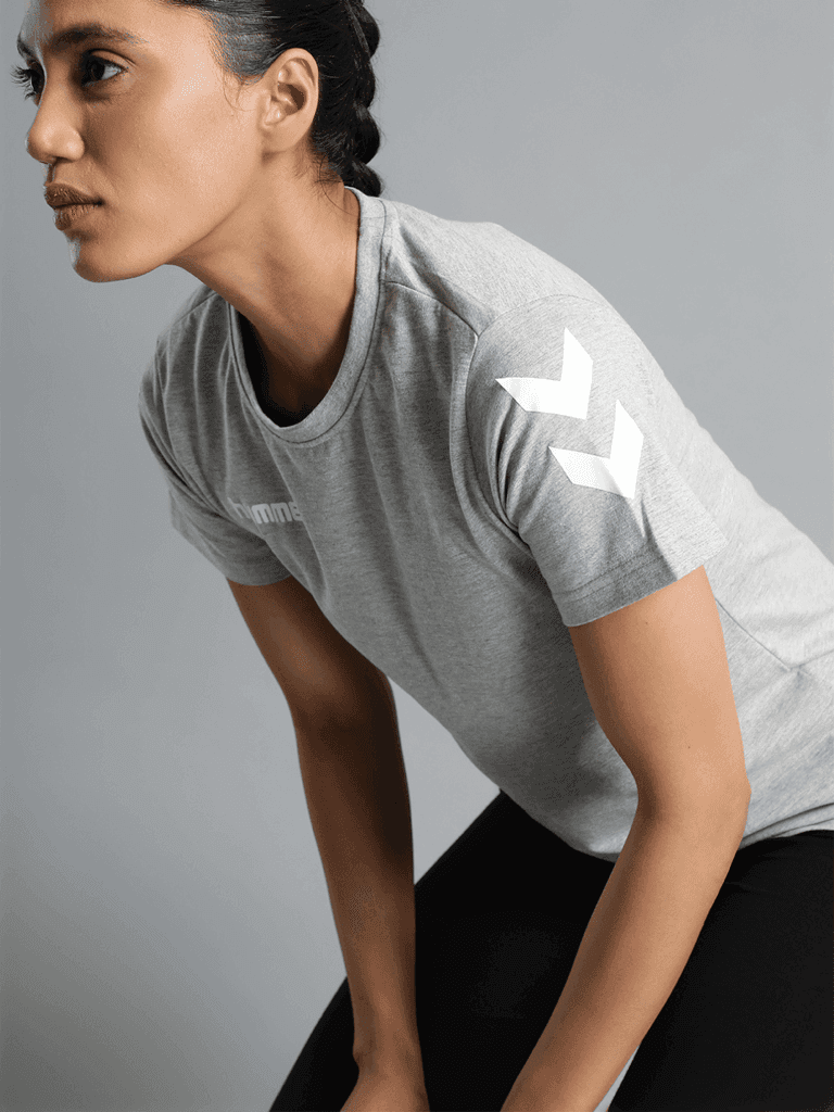 Go Cotton Round Neck Cotton Rich Half Sleeve Solid Regular fit Cottonpoly T-shirt for Women Comfortable soft Breathable Fabric Stretchable for Everyday Use Ideal for Casualwear view 6