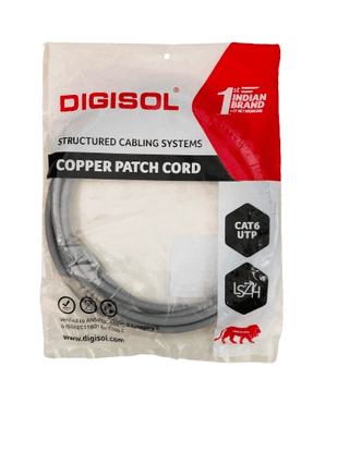 CAT6 UTP Copper Patch Cord, 2 Meter, Pack of 1 Piece