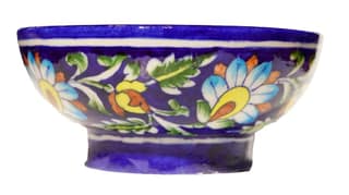 COTTAGE Multipurpose Ceramic Bowl | Handcrafted & Handpainted (3X2 Inch_Multicolor)