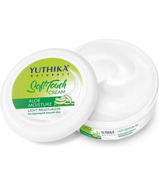 Yuthika Aloe Moisture Light Moisturizer for Face, Hand, Body, Dry Skin Moisturizer Cream for All Skin Types - 300ml