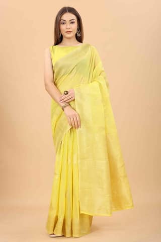 Women's Pure Cotton Saree with Unstiched Blouse Piece