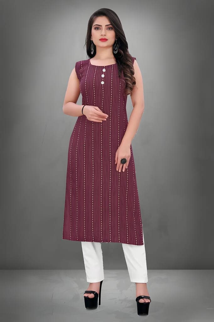 Women’s Ethnic Designer Kurti | Unique Pattern and Elegant Finish | Stylish Outfit for Casual Gatherings