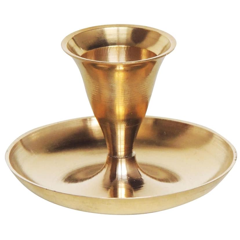 Brass Decorative Candle Stand, Height : 2 Inch (ZMAS510 C) view 3