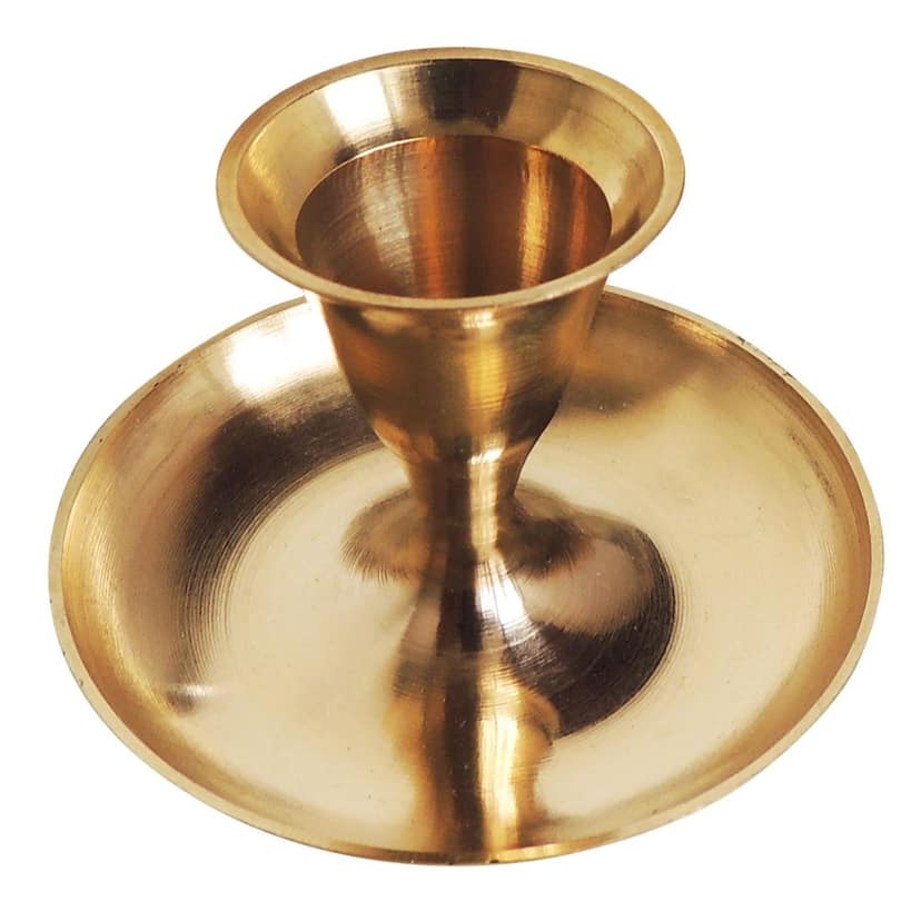 Brass Decorative Candle Stand, Height : 2 Inch (ZMAS510 C) view 4