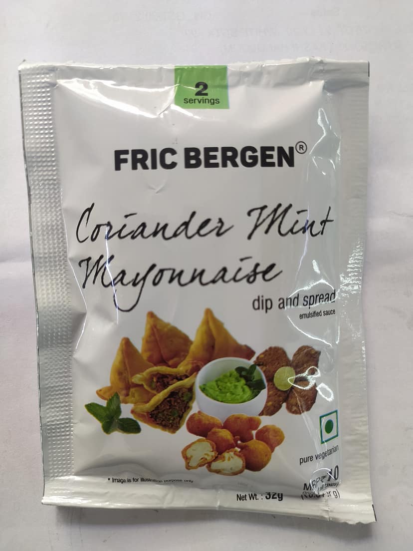 Fric bergen Coriander mint Mayonnaise Dip and spread
