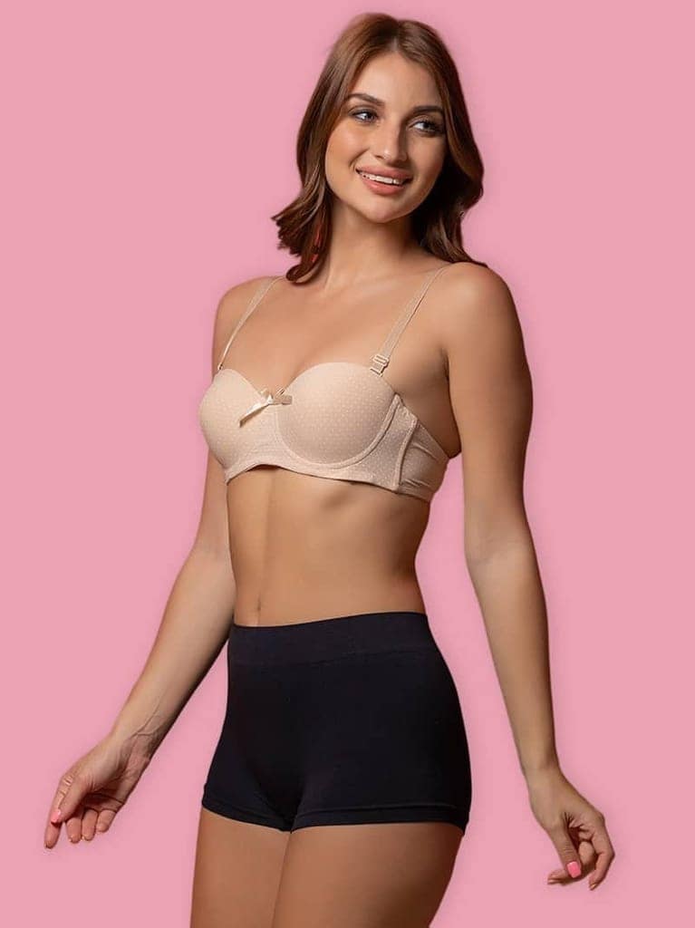 Dashing Dot Lightly Padded Underwired Demi Cup Bra view 3