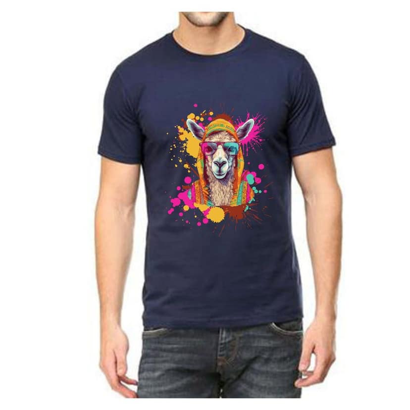 Trishoolin SSHAYU Printed T-Shirt | Design 10200MB | Regular Fit | Crew Neck / Round Neck Half Sleeve | Pack of 1