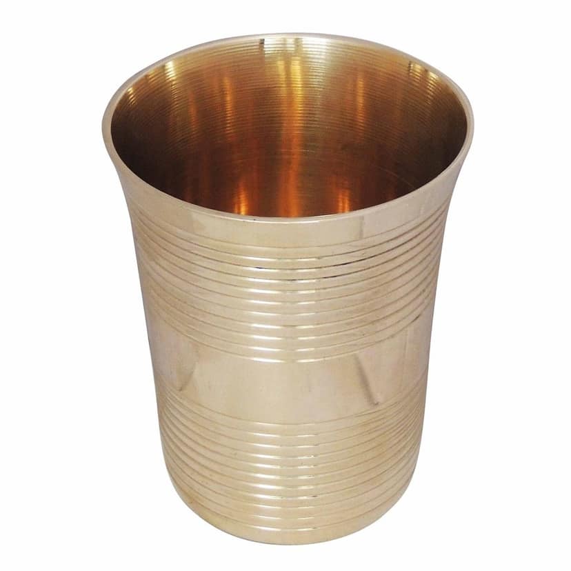 Pure Brass Glass, 270 ML (ZMAS289 D) view 3