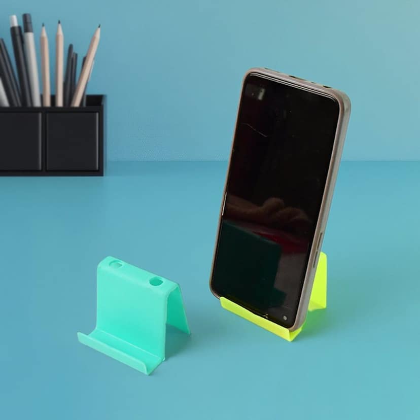 Multifunctional Plastic Mobile Phone Stand & Pen Holder (2 Pc & mix color) view 4