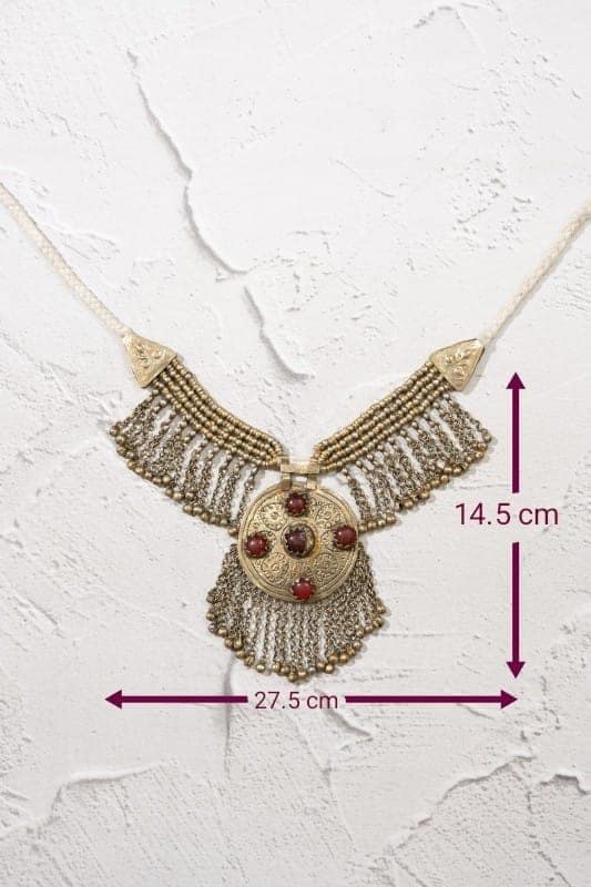 Afghani Chand Neckpiece view 3