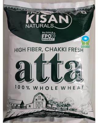 Whole Wheat Atta, High Fiber, Chakki Fresh, 5 kg
