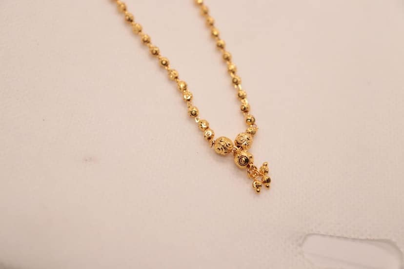 Gold Plated Mangalsutra Traditional Indian Necklace for Women